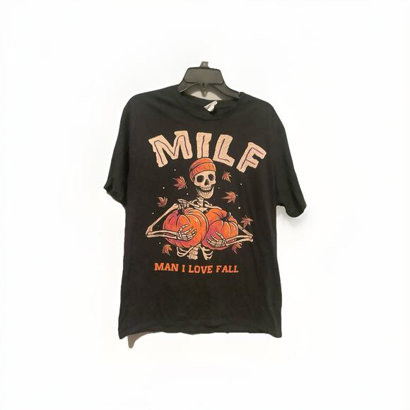 Silver Lake T-shirts Tops - Halloween Funny shirt Men I love fall humorous gifts MILF fall Halloween costume